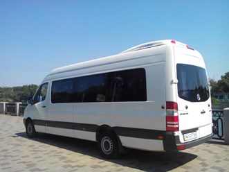 Mercedes Benz Sprinter NEW (оригинальный пассажир): новый салон, 21 посадочных места, TV, микрофон, багажник, кондиционер