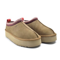 UGG Tazz Slippers Black Chestnut - каштановые тапочки-угги Тазз