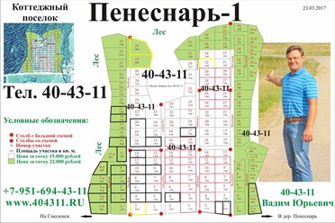 Схема коттеджного поселка Пенеснарь-1. Участки в коттеджных поселках Смоленск. 40-43-11. Захаров Вадим. Коттеджные поселки Борок, Пенеснарь Шпаки. Агенство недвижимости РИЭЛТ.