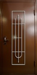 сейф-дверь с порошковым покрытием с зеркалом и декоративной накладкой
38440 руб
