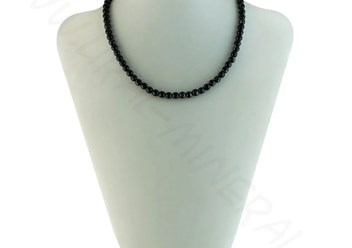 Бусы - обсидиан