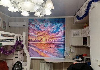 Рулонная штора с фотопечатью