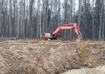 Производство земляных работ в Электростали. Подготовка участка к строительству, расчистка территории, выравнивание участка.