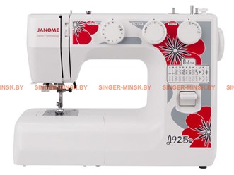 Электромеханическая швейная машина Janome J925S предназначена для работы с различными тканями. Она имеет все необходимые швейные операции, включая строчки для работы с трикотажем, оверлочные и потайны