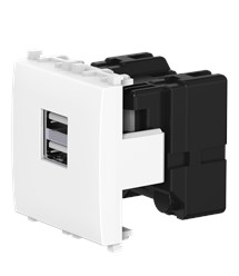 Розетка USB 2.0 тип А CADUCEUS ALING EXPERIENCE для скрытой проводки, для зарядки 2-х устройств