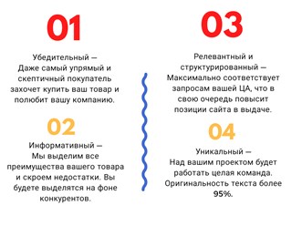 Делая заказ в студии копирайтинга Dragon TEXT, Вы получите качественный, убедительный, информативный, релевантный, уникальный текст.