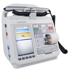 Дефибриллятор-монитор ДКИ-Н-11 &#171;Аксион&#187; используется в медицинских стационарах, кардиологических диспансерах, для оснащения бригад скорой и неотложной медицинской помощи для электроимпульсной терапии