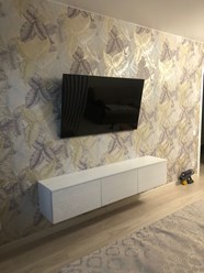 Консоль 2000х350х350 мм , мдф, шпон дуба, белая морилка, лак