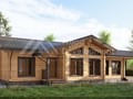 Проект дома из клееного бруса "Ломоносов" 130 м2