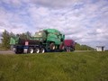 Перевозка комбайна ДОН 1500Б на колесах с жаткой