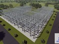 Конструкция здания инфекционной больницы.
Разработка данного проекта заняла 1 неделю, окончательная же масса по ведомости отправочных марок составила 357 т.