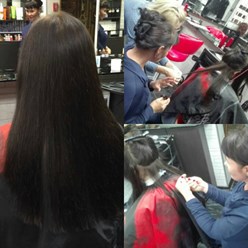 Обучение стрижкам Горячими Ножницами, термострижка, на курсах парикмахеров в учебном центре asta-La-vista.