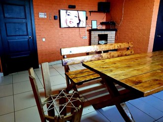 Зона отдыха в бане/сауне.