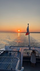 Необыкновенные закаты - фото туриста с борта теплохода