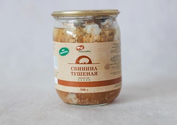 Свинина тушеная в/с 0,500 банка стекло 195,71 руб. шт