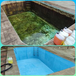 Мойка чаши бассейна