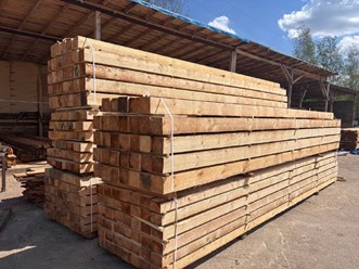 брус обрезной сухой сосна 150х150 6 м