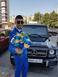 Свадебный букет с синими розами