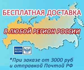 Бесплатно доставим в любой уголок России