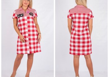Платье-халат в клетку из кулирки http://nc-brand.ru/halat-d-0027.html