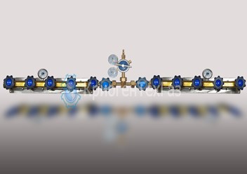 Рампа перепускная на 10 баллонов