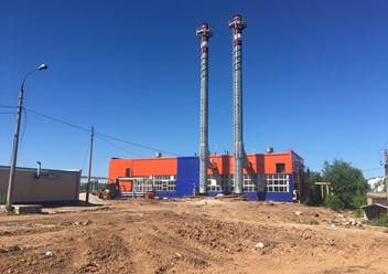 Фасадные работы котельной СамРЭК, напротив стадиона. Не основной вид нашей деятельности - необходимо было успеть до открытия чемпионата по футболу. Нас попросили - мы выполнили в сжатые сроки!