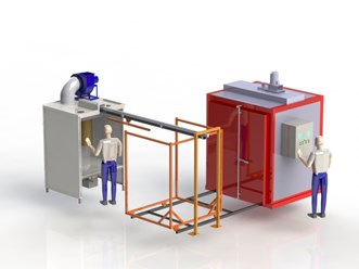 Г-образная линия покраски