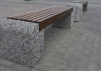 МАФы, лавочка из мытого бетона