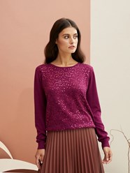 Джемпер жен фиолетовый.
Состав: 60% вискоза, 40% хлопок