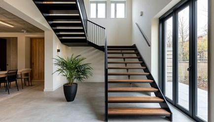 лестницы на металлокаркасе