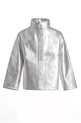 Термостойкая куртка изготовлена из параарамидной алюминизированной ткани.