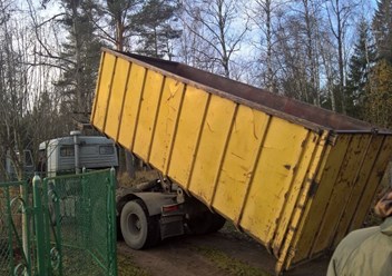 Демонтаж домов и вывоз строительного мусора контейнерами Пухто