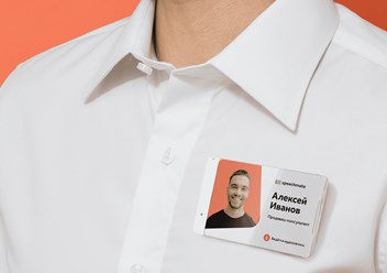 Именной аудиобейдж Speechmate для записи диалогов продавца и клиента