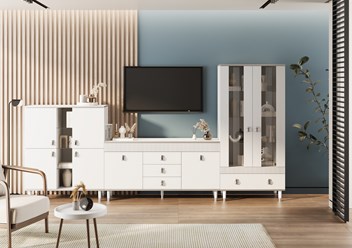 СИЕНА Гостиная
Хром/ Белый Бриллиант