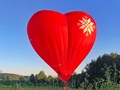 Воздушный шар в форме сердца в Минске