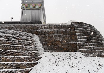 Берегоукрепление габионами