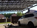 Полуарочный навес из поликарбоната премиум качества 7х9 м