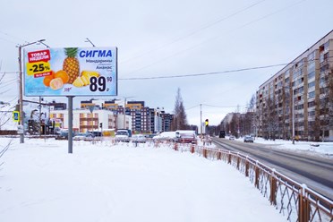 Магистральный щит (билборд)  6х3 м. Петрозаводск, ш. Лососинское