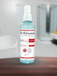 Спиртовой антисептик для рук 100мл / Dr. Klinsman / Кожный спрей санитайзер / Антибактериальный жидкий дезинфектор /распылитель для обработки поверхностей