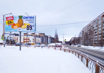 Магистральный щит (билборд)  6х3 м. Петрозаводск, ш. Лососинское