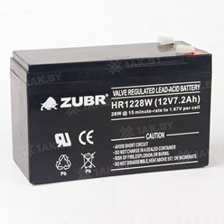Аккумулятор ZUBR HR 1228 W (12V, 7,2Ah)