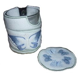 Подарочный набор. Кружка+ текстильная подставка+ теплосберегающая теплушка.