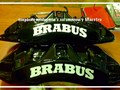 Покраска суппортов с нанесением логотипов BRABUS