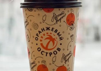 бумажные стаканы с логотипом клиента