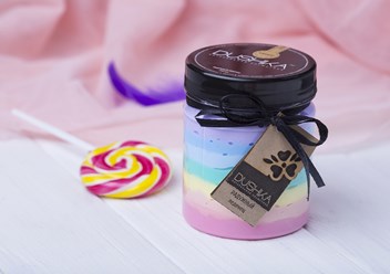 Крем для тела "Радужный леденец". 7 слоев крема. Каждый слой пахнет по-своему. Хит продаж!