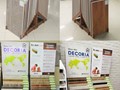 DECORIA RUS - Образцы продукции для торговых точек: стенды с щитами на стойках