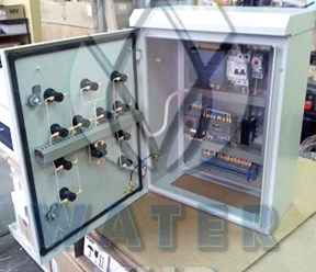 Шкаф управления насосами для КНС. Собственное производство шкафов управления технологическим оборудованием.