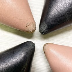 реставрация сбитых носов обуви - фото до