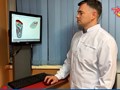 Готовая 3 d модель индивидуальной стельки. Специалист-ортопед вносит в модель изменения для терапевтической функции готового изделия