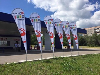 виндер-капля, оформление торгового комплекса